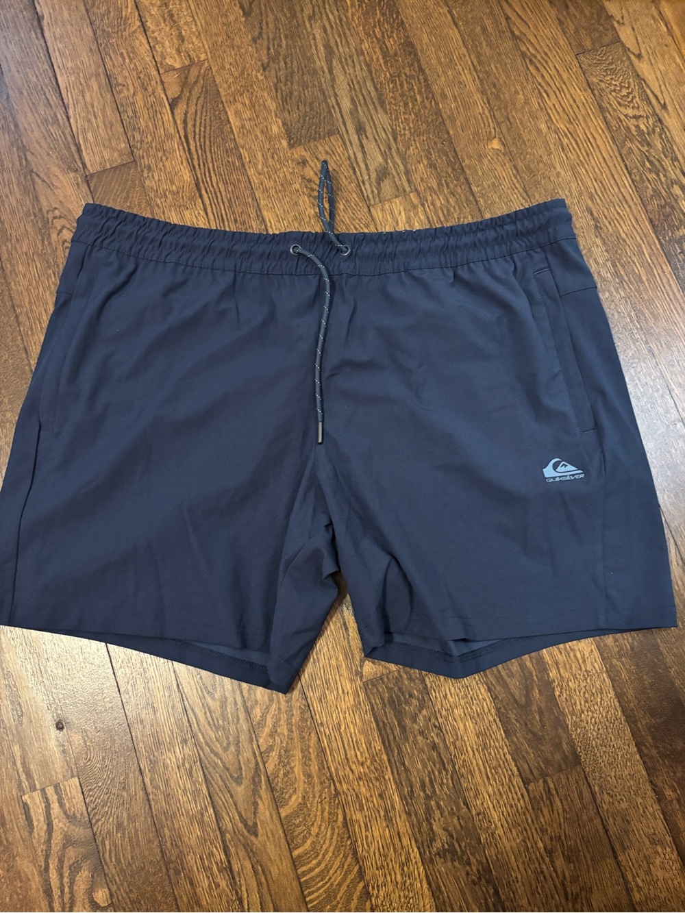 Quiksilver Men's Dark Navy Elastic Waist Swim Trunks